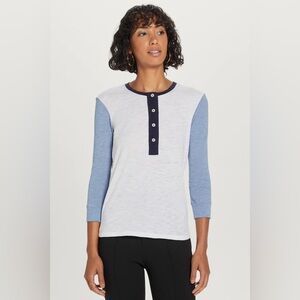 NWOT Goldie Lewinter color‎ pop Henley tee size XS